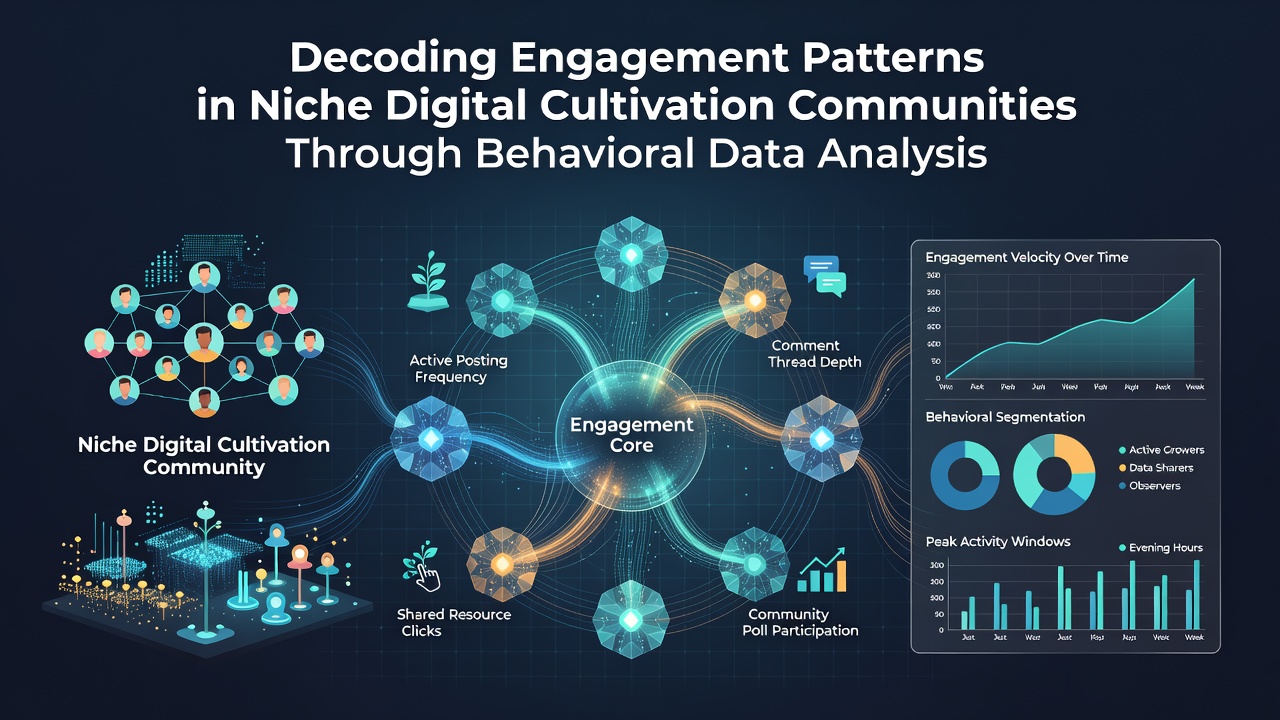 Decoding Engagement Patterns in Niche Digital Cultivation Communities Through Behavioral Data Analysis
