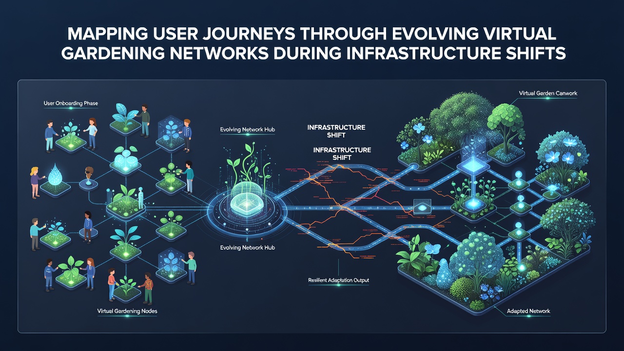 Mapping User Journeys Through Evolving Virtual Gardening Networks During Infrastructure Shifts